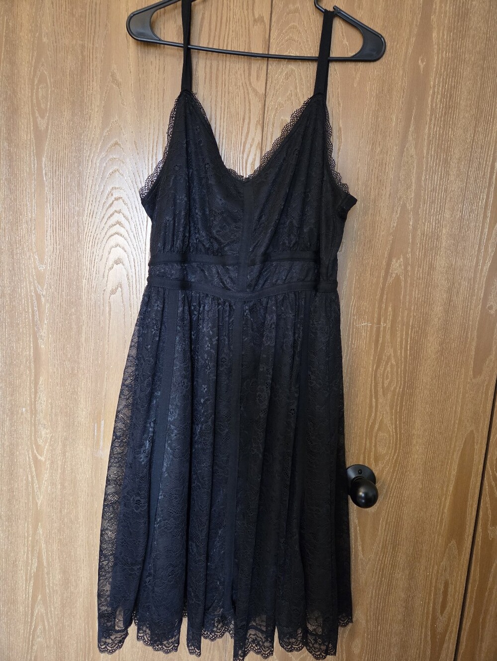 torrid Black Lace Midi Dress with Spaghetti Straps